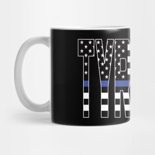 TYRRANY Blue Line Flag Mug